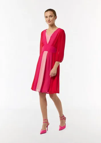 comma Kurzes Kleid mit Bindegürtel chilirot 44 in rot von comma,