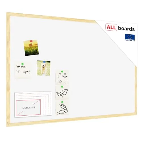 ALLboards Pinnwand 90 x 60 cm in weiß von ALLboards