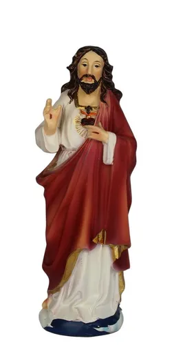Dekofigur Heiligenfigur Herz - Jesus 13 cm