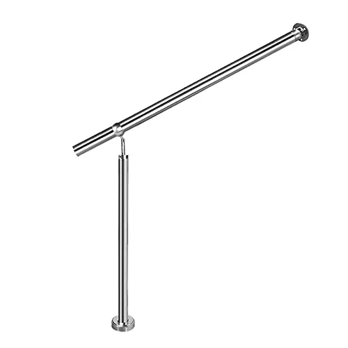 AUFUN Handlauf Edelstahl 180 x 90 cm – Flexibles Treppengeländer für Innen und Außen