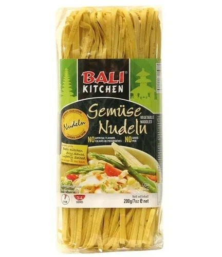 [ 200g ] BALI KITCHEN Gemüse Nudeln /  Karotten-grüne Bohnen Nudeln