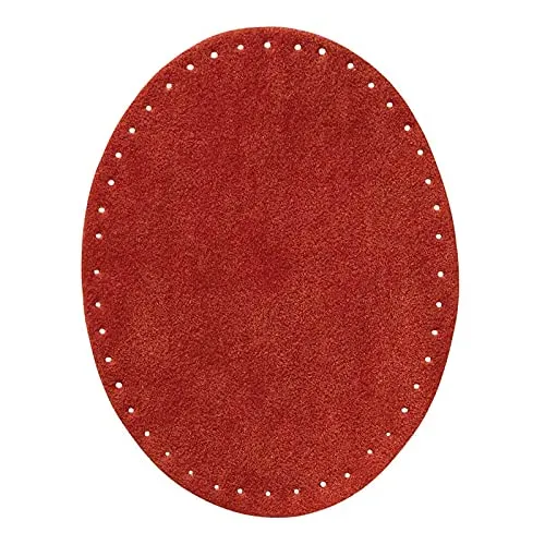 Mono Quick 100xx 2er Flicken Wildlederimitat, Applikation, Bügelbild, Patch Oval (10048 - Rot)