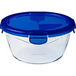 Pyrex 287PG00 Lebensmittelaufbewahrungsbehälter Rund Schüssel 0,7 l Blau, Transparent 1 Stück(e) - Blau/Transparent