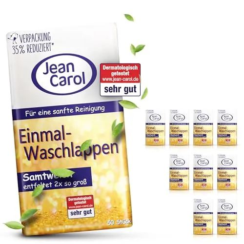 Jean Carol Samtweich Waschlappen Vorteilspack