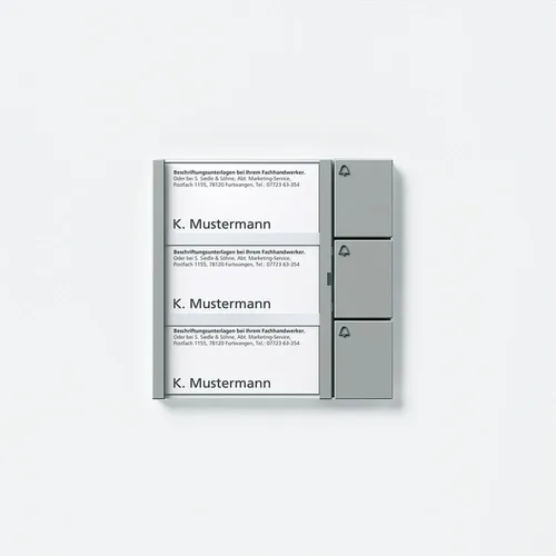 Siedle TM 611-03 TM Tasten-Modul, titan-metallic von Siedle&Söhne Tasten-Modul Funktionsmodule