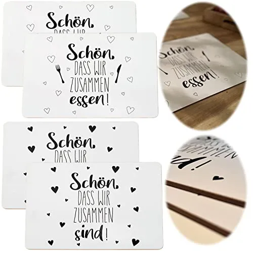 Tischsets Weiß von LS-LebenStil