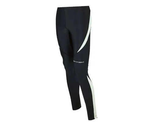 Airtracks Damen Laufhose Lang Pro - Fitness Jogginghose in Schwarz-Grau - L - Die Airtracks Damen Laufhose Lang Pro bietet optimalen Tragekomfort durch extraflache Nähte und eine praktische Schlüsseltasche. Ideal für jedes Workout, atmungsaktiv und schnell trocknend.