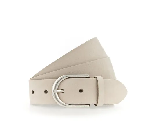 Vanzetti Ledergürtel 35 mm Veloursgürtel beige 90 - Eleganter Veloursgürtel in dunkler Vanille, aus hochwertigem Leder gefertigt - ideal für stilvolle Outfits und perfekten Tragekomfort.