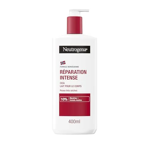 Neutrogena, Cica Intense Repair Body Lotion (Flacon 400 ml) – nicht fettende Körpermilch für sehr trockene Haut – feuchtigkeitsspendende Milch mit Glycerin und Centella Asiatica