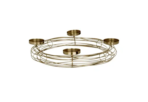 EGLO Living Kerzenständer Hagony, Kerzenständer - H8 x Ø46 cm - Kerzenständer - zeitlos und elegant