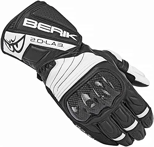 Berik Zoldar Damen Motorrad Handschuhe, schwarz/weiß, XS