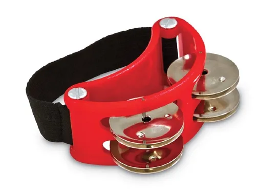 LP Foot Tambourine LP 188 Rot - Percussion Fuß Tambourine, perfekte Ergänzung für Cajon und Gitarre, entwickelt in Zusammenarbeit mit renommierten Künstlern für unvergleichlichen Klang.