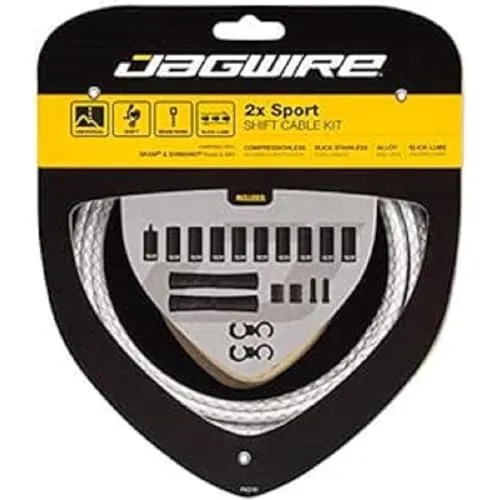 Jagwire CA4680 2 x Sport Shift Set für Erwachsene, Unisex, Weiß, Einheitsgröße