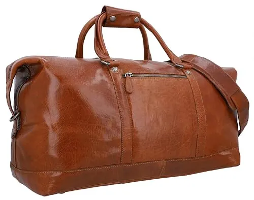 Gusti Reisetasche Leder Herren - Ruben Weekender 36 L, langlebig und stilvoll für Reisen und Sportevents