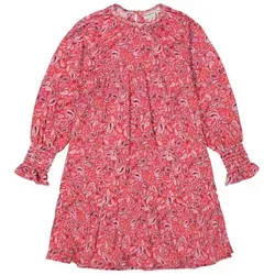 Garcia A-Linien-Kleid langarm mit Allover-Print rosa 104/110 (4-5)