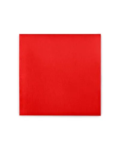 Sovie HORECA Linclass® Airlaid Tischdecke 80x80 cm - Edles Einmal-Tischtuch in Rot - Tischdecken für festliche Anlässe, aus hochwertigem Airlaid-Material für langlebige Qualität und ansprechende Tischdeko, ideal für Restaurants und Feiern.