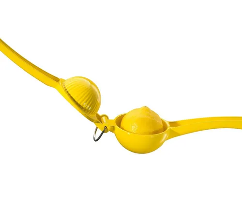 Cilio Zitronenpresse Limona - Entsafter für Limetten, Zitronen und Orangen mit ergonomischen Griffen für müheloses Auspressen und hochglanzpoliertem Metall für eine stilvolle Küche.