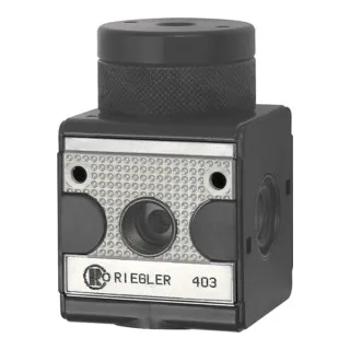 Riegler Druckregler pneumatisch ferngesteuert »multifix«, BG 3, G 1/2 - Sonstige Werkzeuge, pneumatisch ferngesteuerter Membrandruckregler mit Sekundärentlüftung, max. Eingangsdruck 16 bar und Durchfluss von 4800 l/min für präzise Druckregelung.