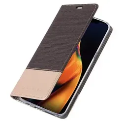 Cadorabo Hülle für Apple iPhone 13 PRO Schutzhülle in Grau Handy Hülle Etui Book Case Cover