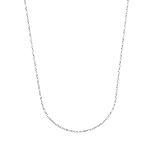 Amor Collier 925 Sterling Silber Unisex Damen Herren Halsschmuck, 38 cm, Silber, Kommt in Schmuck Geschenk Box, 2017681