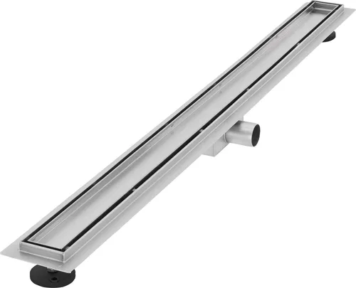 LuxeBath Duschrinne 100cm 2in1 - Befliesbar und Extra Flach - Duschkabinen & -wände - Hochwertige Edelstahl-Duschrinne mit 2-in-1 Ablaufrost-Design für barrierefreie Badezimmergestaltung und schnelle Entleerung von bis zu 50 L/min.