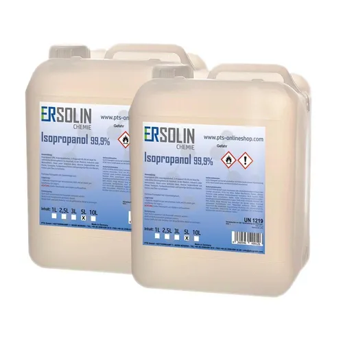 Isopropanol 99,9% 2x5 Liter ergiebig IPA Entfetter Reiniger auch 1L 2.5L 3L 10L