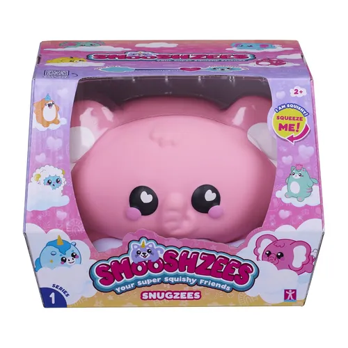 Smooshzees Snugzees, Bubblez, Pink Elephant, Collectable Characters, Supersoft,
