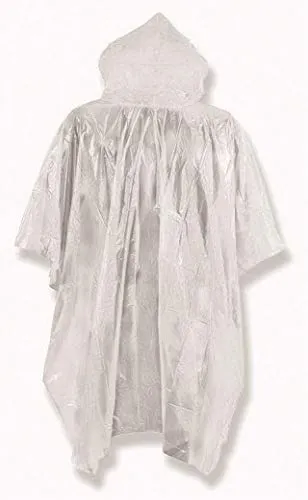 Campfrei Regenponcho 130x205 cm Regencape transparent 45g Regenumhang Unisex Poncho