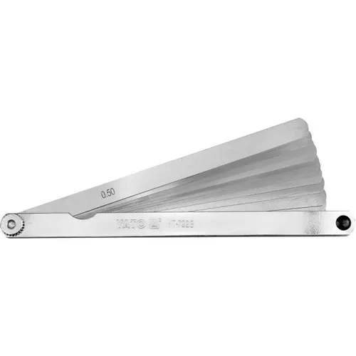 Yato Fühlerlehre 14 Blatt 200mm 0,05-0,5mm (20 cm) (YT-7223)