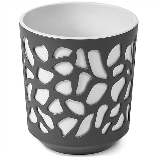 KONZEPT Blumentopf 30 cm Durchmesser, große - 12 Liter, Übertopf aus Kunststoff für Zimmerpflanzen ideal für Wohnzimmer, Küche und Balkon