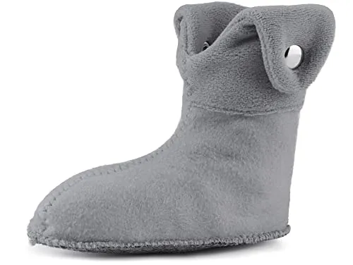 Ladeheid Kinder Wärmende Stiefelsocken für Gummistiefel LA-CA-01 LA-CA-03 LA-CA-04 (Grau, 34/35 EU)