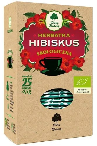 BIO-HIBISKUS-TEE (25 x 2,5 g) 62,5 g - DARY NATURY
