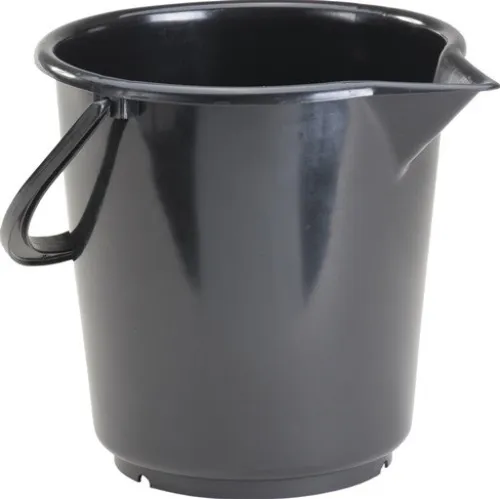 HÜNERSDORFF 941200 Eimer  10,5 l HD-Polyethylen schwarz Kunststoffbügel D. 286 m