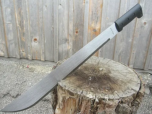 Grosse Stahl MACHETE Messer für Camping und Outdoor - Robustes Buschmesser mit 46,5 cm Klinge, ideal für Angeln und Jagd. Inklusive Messertasche für einfache Aufbewahrung.