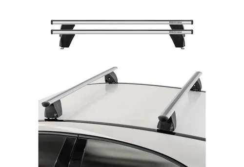 OMAC Dachträger Grundträger für Opel Zafira 2008-2012 - Gepäckträger aus hochwertigem Aluminium, wasserbeständig und abnehmbar. Ideal für Fahrrad- und Skiträger, mit aerodynamischem Design für weniger Windgeräusche.