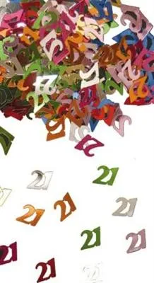  Metallic Konfetti WUNSCHZAHL Geburtstags Dekoration mit Zahlen 146,67€/kg