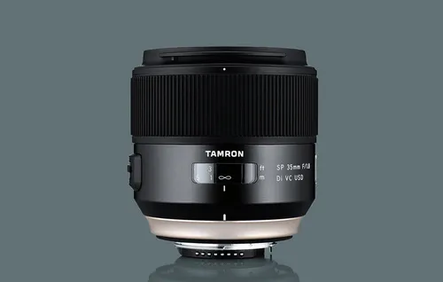 Tamron SP AF 35 mm / 1,8 DI VC USD Objektiv für Nikon - Objektiv für Nikon mit schneller Fokussierung, ideal für kreative Fotografie dank großer Blende von 1,8 und Bildstabilisierung.