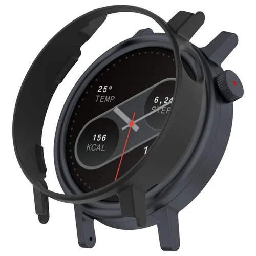 Kunststoff Schutzhülle für CMF Watch 3 Pro Half Coverage Hollow Design Schwarz