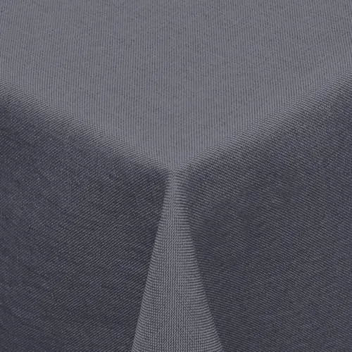 Textil Tischdecke Leinen-Optik 110x140cm eckig mit Fleck-Schutz grau *wasserabweisend* Farbe wählbar