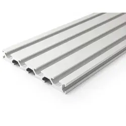 Aluminiumprofil 120X15L B-Typ Nut 8, silber eloxiert in grau von DOLD Mechatronik