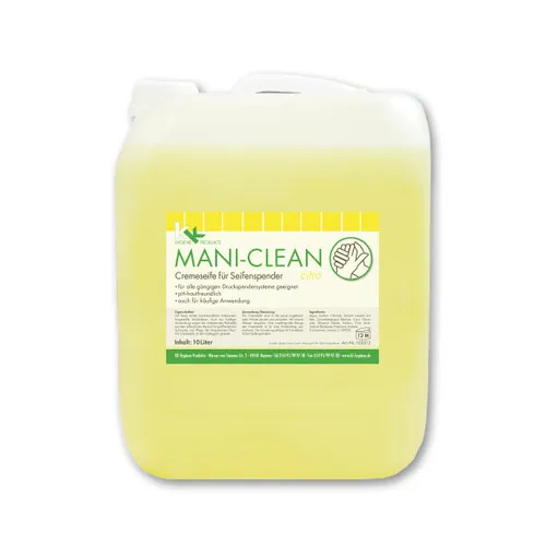 Flüssigseife Handwaschseife MANI CLEAN CITRO 10 L Seife Seifenspender Zitrone KK