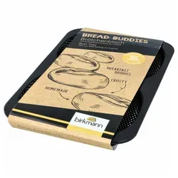Birkmann Baguetteblech Bread Buddies 20 x 30 cm, Karbonstahl schwarz