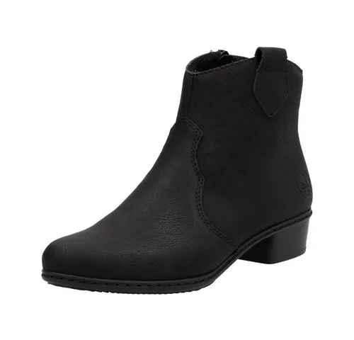 Rieker Damen Stiefeletten Y0762 - Robuste Wanderschuhe mit schockabsorbierender Sohle, ideale Passform und leichtem Velour-Futter