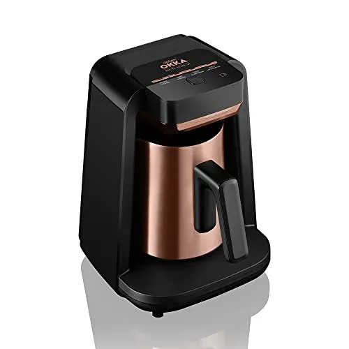 Arzum OKKA Rich Spin M Türkische Kaffeemaschine OK0012, Fassungsvermögen 5 Tassen, Kupfer