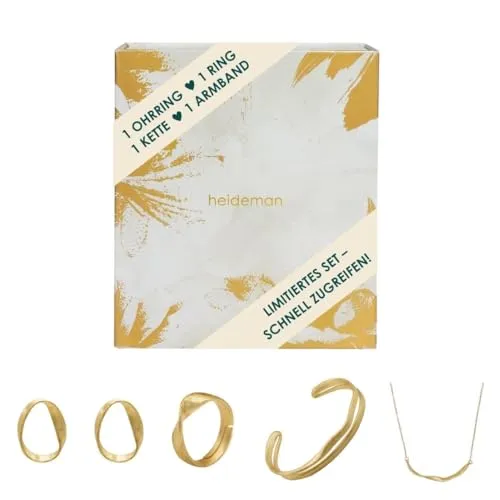 Heideman Damen Schmuck Adventskalender Fineline 4er Adventsbox gold - Erlebe die Vorfreude auf Weihnachten mit 4 einzigartigen Schmuckstücken in einer stilvollen Adventsbox. Ideal als Geschenk oder für dich selbst – entdecke eleganten Edelstahl-Schmuck, der jeden Look perfektioniert.
