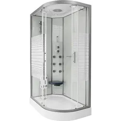 HOME DELUXE Komplettdusche WHITE PEARL 120x80 cm