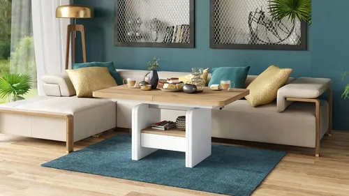 Design Couchtisch Lexus in beige von Mazzoni