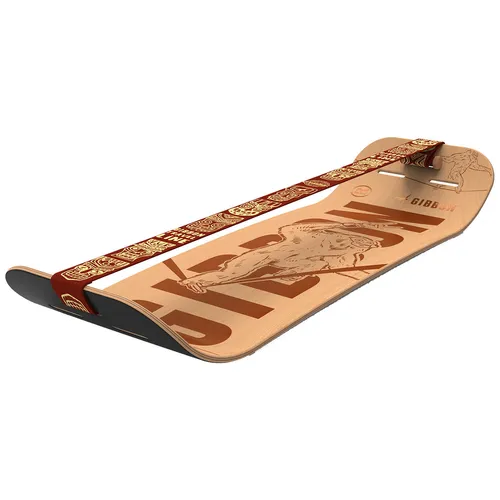 Giboard Set - Slackline-Balanceboard Roots Rocker Travel Brown, fördert Balance und Koordination für Outdoor-Abenteuer