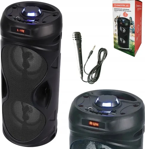Bluetooth-Lautsprecher Tragbar Kabellos Karaoke Manta Spk815 Mikrofon 10N-WWLLG