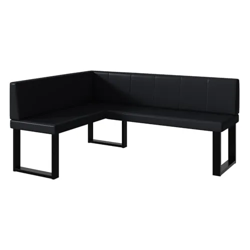 MEBLINI Eckbank für Esszimmer in schwarz von MEBLINI